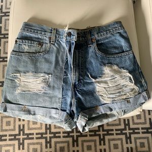 Reworked Levi shorts - furst of a kind